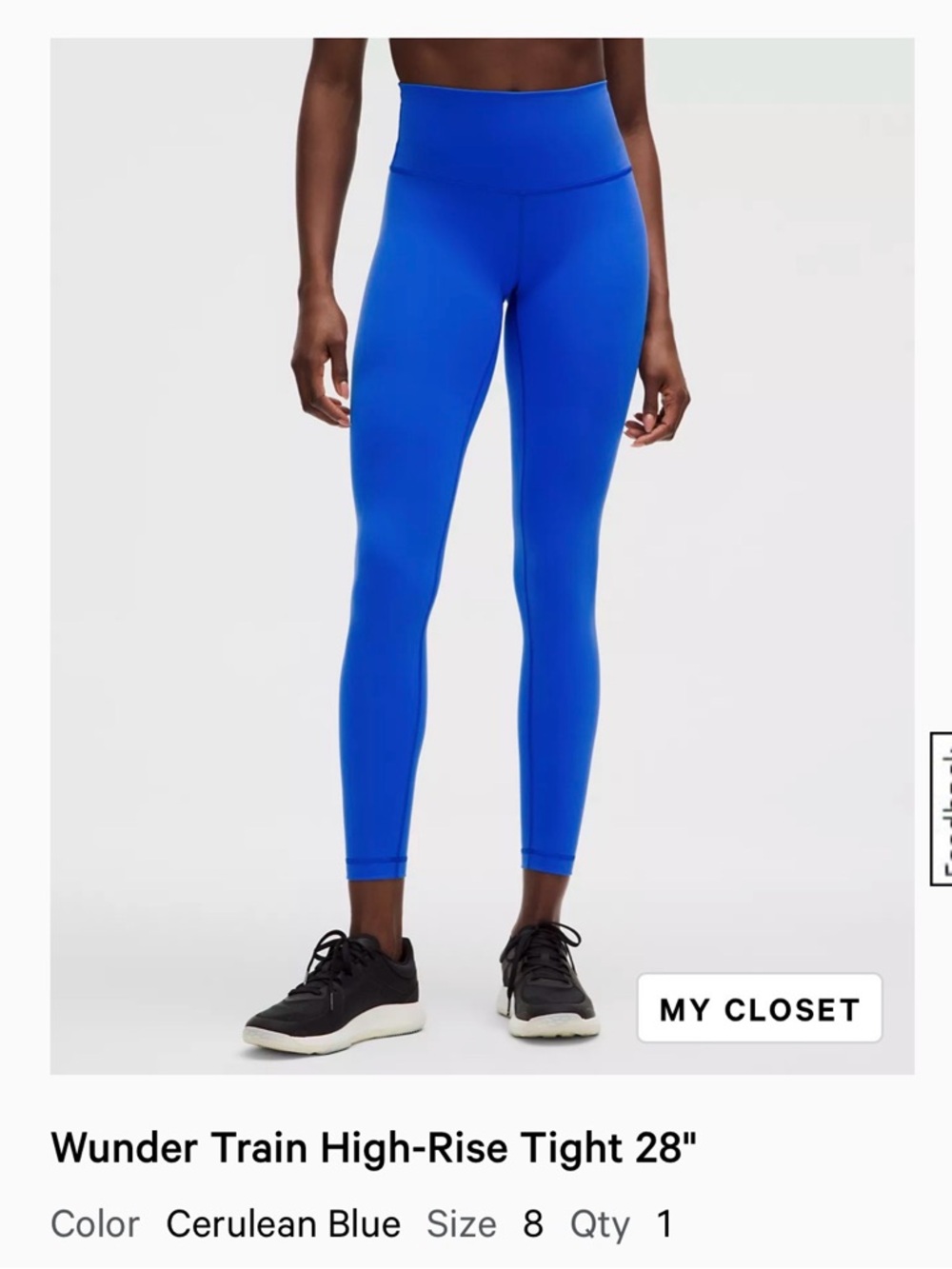 Lululemon Wunder Train 28” - Size 8
